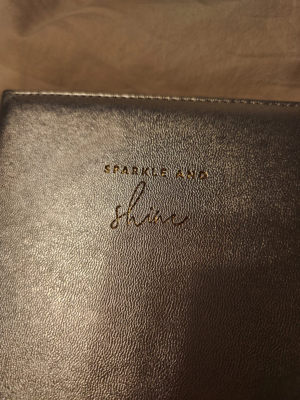 Silver Metallic Sparkle & Shine Journal - Notebook